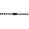TruTi Black Titanium 3MM Bead Link Necklace Chain 32"