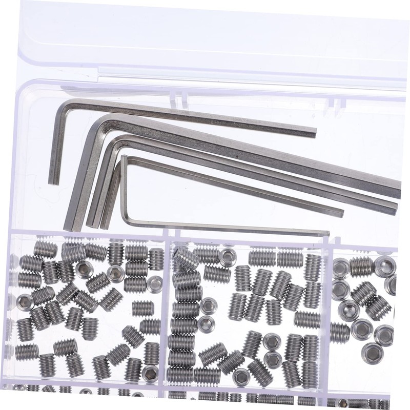 TEHAUX Stainless Steel Set Screw Assorted Socket Grub Screw Kit