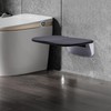 Folding Shower Seat Wall Mounted,440 lbs Load-Bearing Foldable Shower Bench