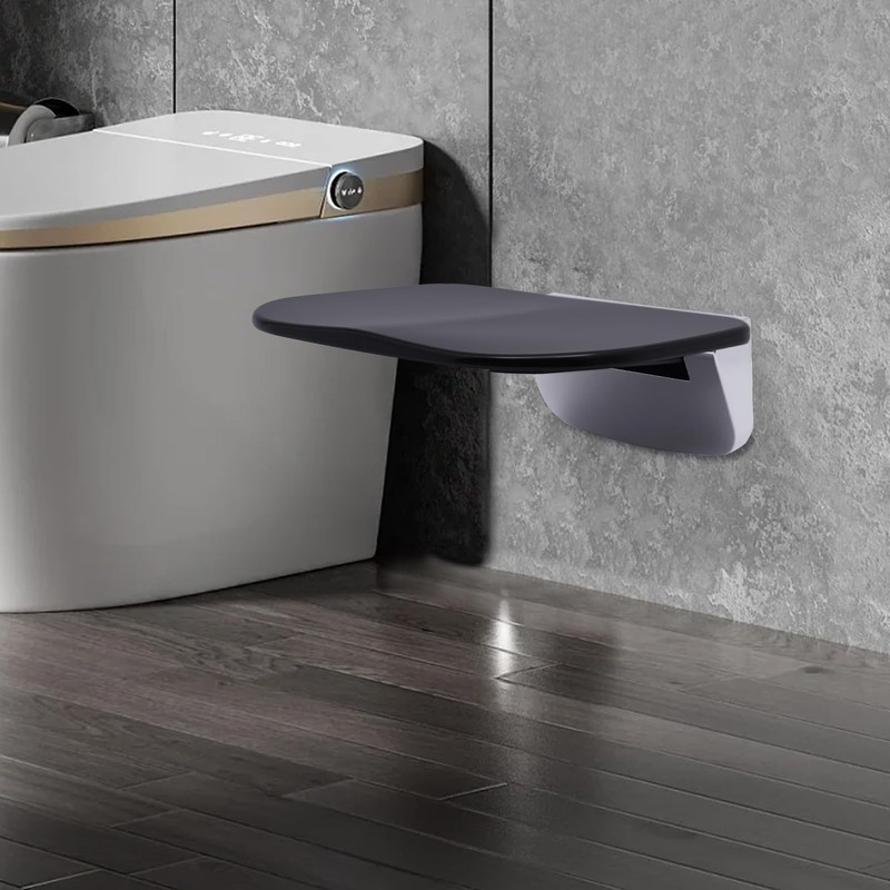 Folding Shower Seat Wall Mounted,440 lbs Load-Bearing Foldable Shower Bench