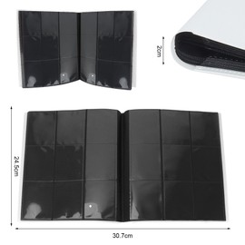 Trading Card Album, Sinwind Premium 9 Pocket Scrapbook, Trading Card Albums with 360 Card Capacity, Card Holder for Cards