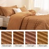 JELLYMONI Rust Duvet Cover King Size - 3PCS Microfiber Tufted