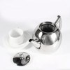 Stainless Steel Teapot, 1.5 L Stainless Steel Kettle/Teapot with Filter,