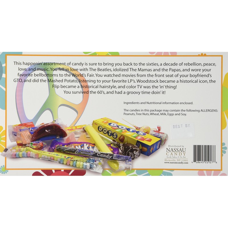 1960's Retro Candy Gift Box-Decade Box Gift Basket - Classic