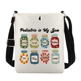 Pediatric Is my Jam Gift Pediatric OT OTA Gift Doctor Nurse PEDS ER ICU Nursing Crossbody Bag (Pediatric cb CA)