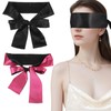 2 PCS Silk Satin Blindfold EyeCover Sleeping Cover, Smooth Soft