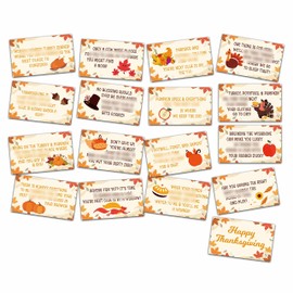 Thanksgiving Party Games - Fall Pumpkin Scavenger Treasure Hunt Clues Cards, Thanksgiving Party Supplies Decorations (12 Cards With Colourful Envelopes)-02