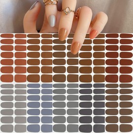 NAIL ANGEL 1SET Nails Strips Pure Color Combination Nail Wrap Nail Art Full Cover Sticker Fashion Designs Sticker Easy-Way Summer Beach Holiday Style Pedicure for Women Pure Color (YA016-10PCS)