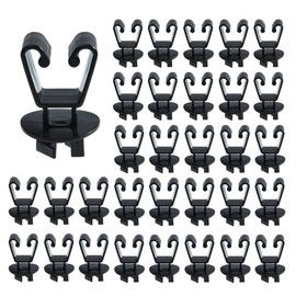 Insulators for Electric Fence Wire, U Post Extended Electric Fence Insulator, Black (50)