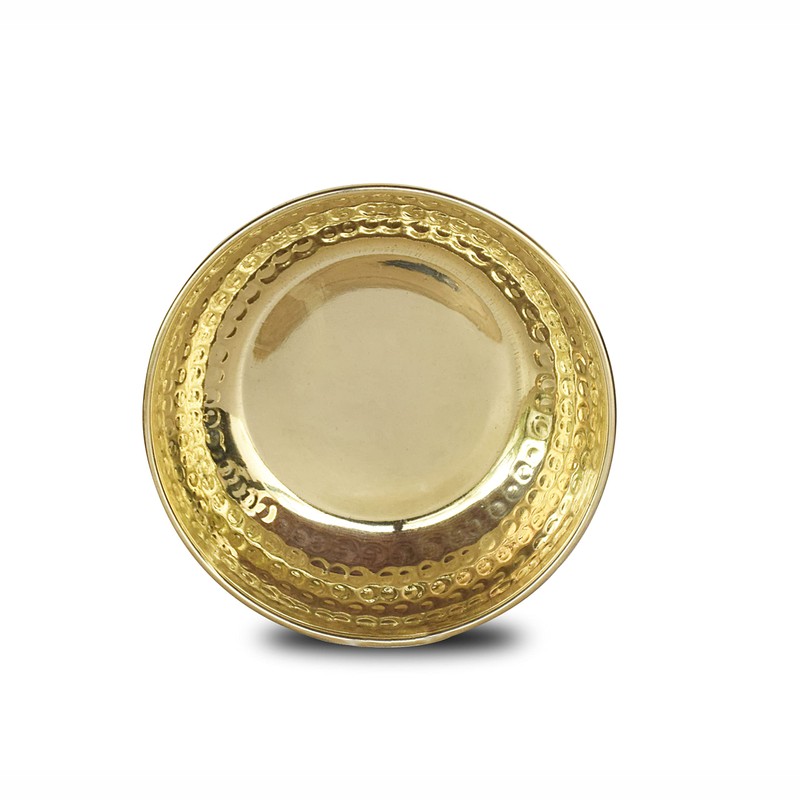 LandSlide Brass Decorative Bowl, 1 Piece (Gold - 4.5 X