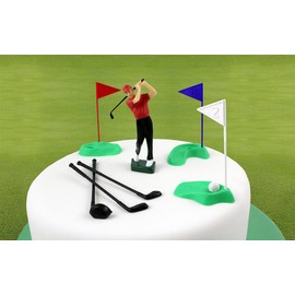 PME GS010 Golf Decorations/Plastic Figures, 13-Pieces, Green/Red/Blue/White/Black, 17 x 12.1 x 3.6 cm