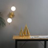 LZPZRUI Modern Globe Wall Sconce 2 Light Bedroom Wall lamp