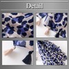 BUZZxSELECTION SK018 Women's Scarf, Leopard Pattern, Casual, Afghan, Large, Cotton