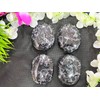 Gemstone Indigo Gabbro Carved Palm Stone/Pocket Palm Stone/Reiki Healing &
