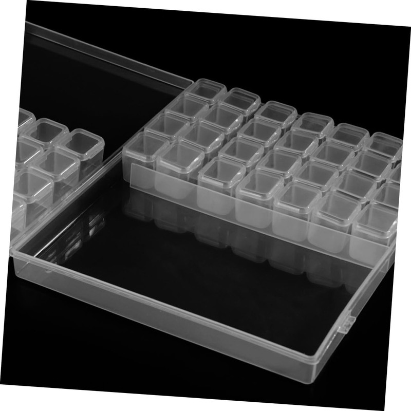 minkissy Box for Storage 56 Sections Glitter Containers Diamond Storage