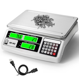 MEIYA Industrial Counting Scale, 30kg/0.5g Digital Coin Scale for Coin, Parts, High Precision Electronic Gram Scale with RS232 Port for Connecting Computer or Printer,kg/g/lb Switching, LCD Display