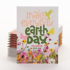Bentley Make Everyday Earth Day 2025, Pollinator Flower Mix Seeds, All Favor Seed Packets, 25 Count