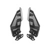 GZDLmoto Universal Motorcycle Rear View Mirrors, Fixed Wind Wing Side