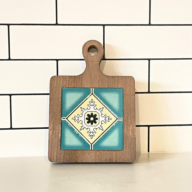 Golspia Heat Resistant Wood Square Tile Trivet Kitchen Accessories Scandinavian