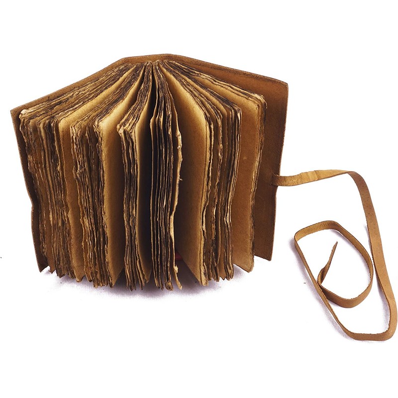 Craftezo Vintage Leather Journal - Antique Leather Bound Journal Writing
