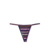 Victoria's Secret Pink Cotton V-String Panty/Underwear Multicolor/Stripe New