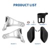 Adjustable Passenger Armrests with Cup Holder for Motorcycle Accessory Compatible