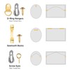 Mult Wall Hanging Nail Hooks, Frame Hardware Picture Hanger, Strong