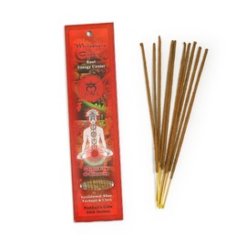 Prabhuji’s Gifts - Divine Chakra Incense Sticks - Muladhara Root Energy - Handmade Herbal Indian Incense - Agarbatti Sticks for Meditation & Cleansing - Earth Element, Serenity & Grounding (10 Pack)…
