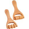 Healvian Pack of 2 Wooden Massage Roller Trigger Point Roller