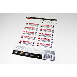 BIKE-label Anti Theft Sticker Pack of 10 Alarm Stickers for Motorcycle Bike Motorcycle X900275VA