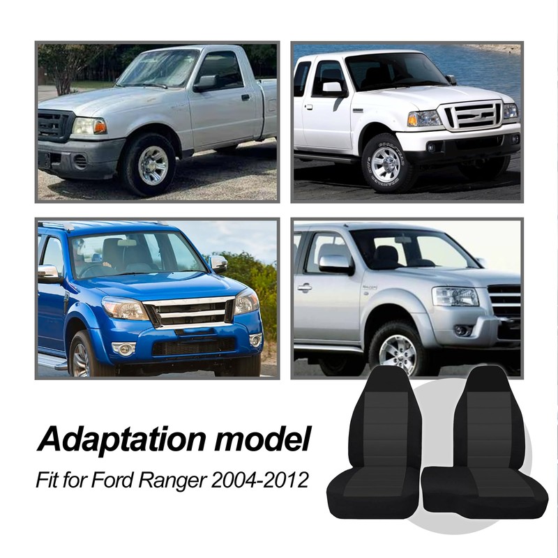 runfider 2PCS 60/40 High Back Bench Seat Cover with Hooks