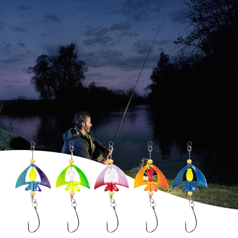 Bass Spinner Baits,Rotating Lures for Angling | Multifunctional Colorful Rotating