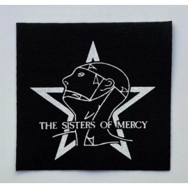 Punk Rock Sisters of Mercy Cloth Patch Sew On Badge Goth Rock Approx 4" X 4" (CP245)