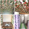 Hogareno Ec 5 Piezas Guia Enredadera Con Rosas Artificiales Decoración