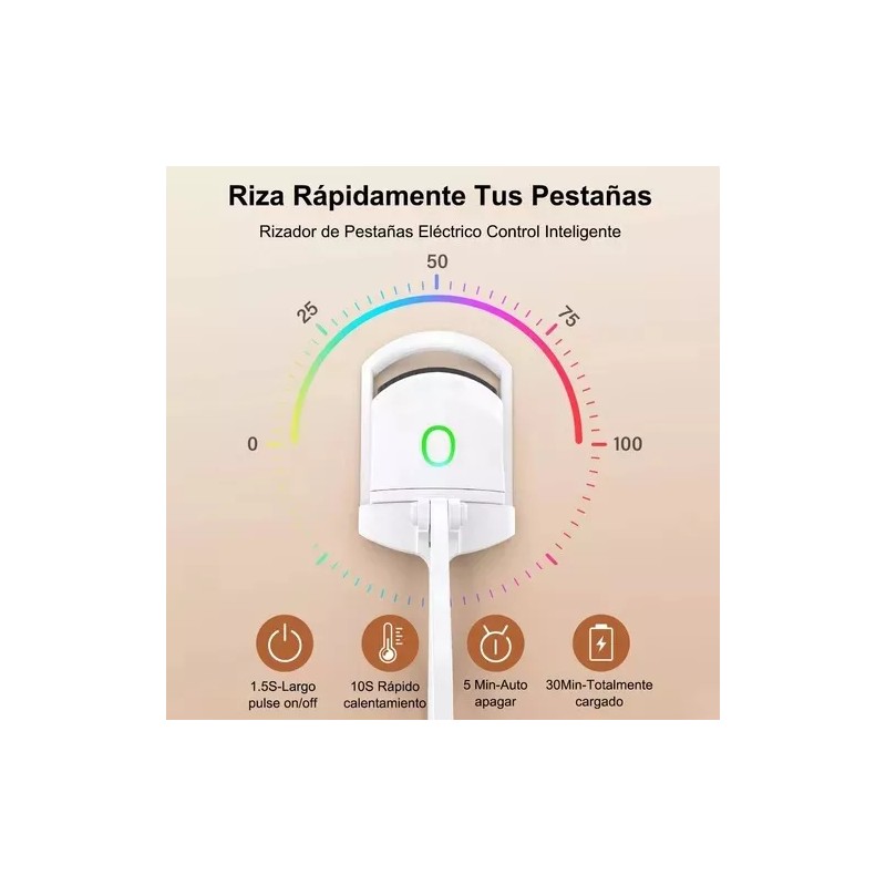 ML Rizador De Pestañas Electrico Enchinador Rizador Recargable