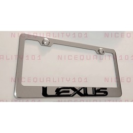 BLVD 3D Lexus Stainless Steel Finished License Plate Frame Rust Free
