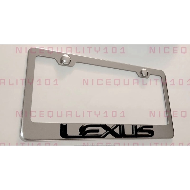BLVD 3D Lexus Stainless Steel Finished License Plate Frame Rust