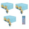 Despicable Me Birthday Party Supplies Bundle Pack Includes Plastic Table