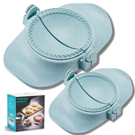 MUMSUNG Empanada Maker Press, 2size (6"+4") Professional Dumpling Maker Mold kit with Dough Cutter and Filling Spoon, Fast to Make Empanadas Jamaican Beef Patties Pierogi pastelitos