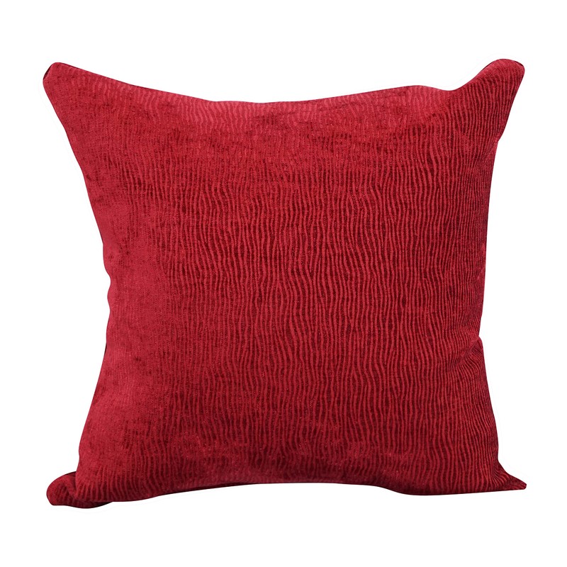 Blazing Needles Square Polyester Jacquard Throw Pillows, 17", Ashfield Claret