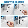 2 Pack Sink Overflow Ring, Universal Bathroom Kitchen Sink Hole