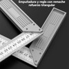 Escuadra para Carpintero de 90 grados,Base de Aluminio,30cm,Escuadra Herrero de