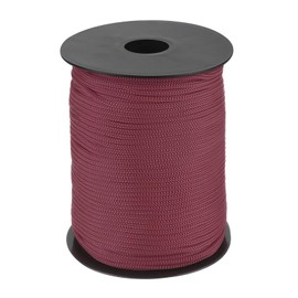 QUARKZMAN Polypropylene Rope 3 mm Polypropylene Rope 10 Om PP Braided Line Textile Rope Lead Nylon Cord Tear-Resistant Rope Plastic Rope for Washing Line Camping Hiking Outdoor Brick Red