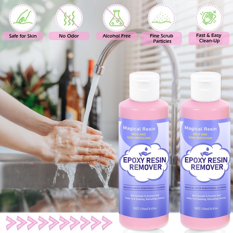 Hands Resin Remover Gel - All Natural Epoxy Resin Cleaner