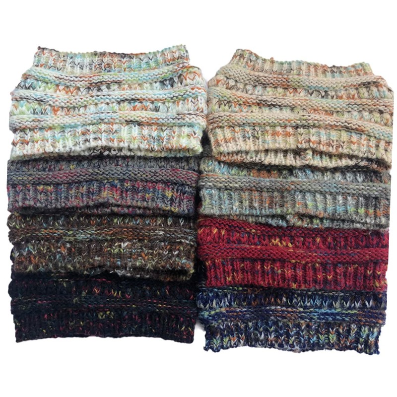 COLLBATH Woolen Yarn Headband Fashion Thicken Hat Ponytail Hat Empty