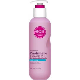 eos Cashmere Shave Oil, Fresh & Cozy, Soothing Moisturizing, Prevents Irritation Razor Burn, Bikini Area-Approved, Body Care, 6 fl oz