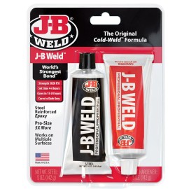 JB Weld Cold Weld Steel Reinforced Epoxy for Metal Repair 5 oz Tubes 4 Hr Set