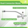 FIXFANS Foam Cannon Dual Connector Accessory for Pressure Washer, Double
