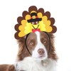 RYPET Turkey Dog Headband - Dog Thanksgiving Costume for Medium