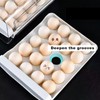 Mxsapve Egg Holder for Fridge 40 Eggs Container Holders Dispenser
